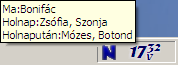 Névnap ikon tooltip