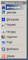 Névnap menüje